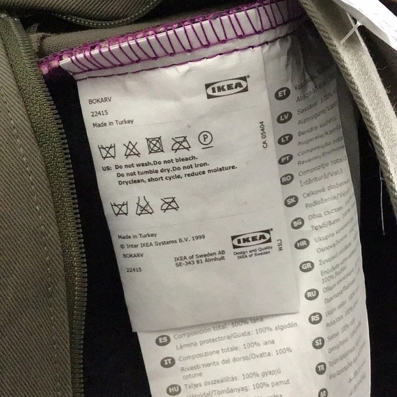 Nwt IKEA Bokarv Turkish kilim wool cushion cover 20”x20” - Picture 7 of 7